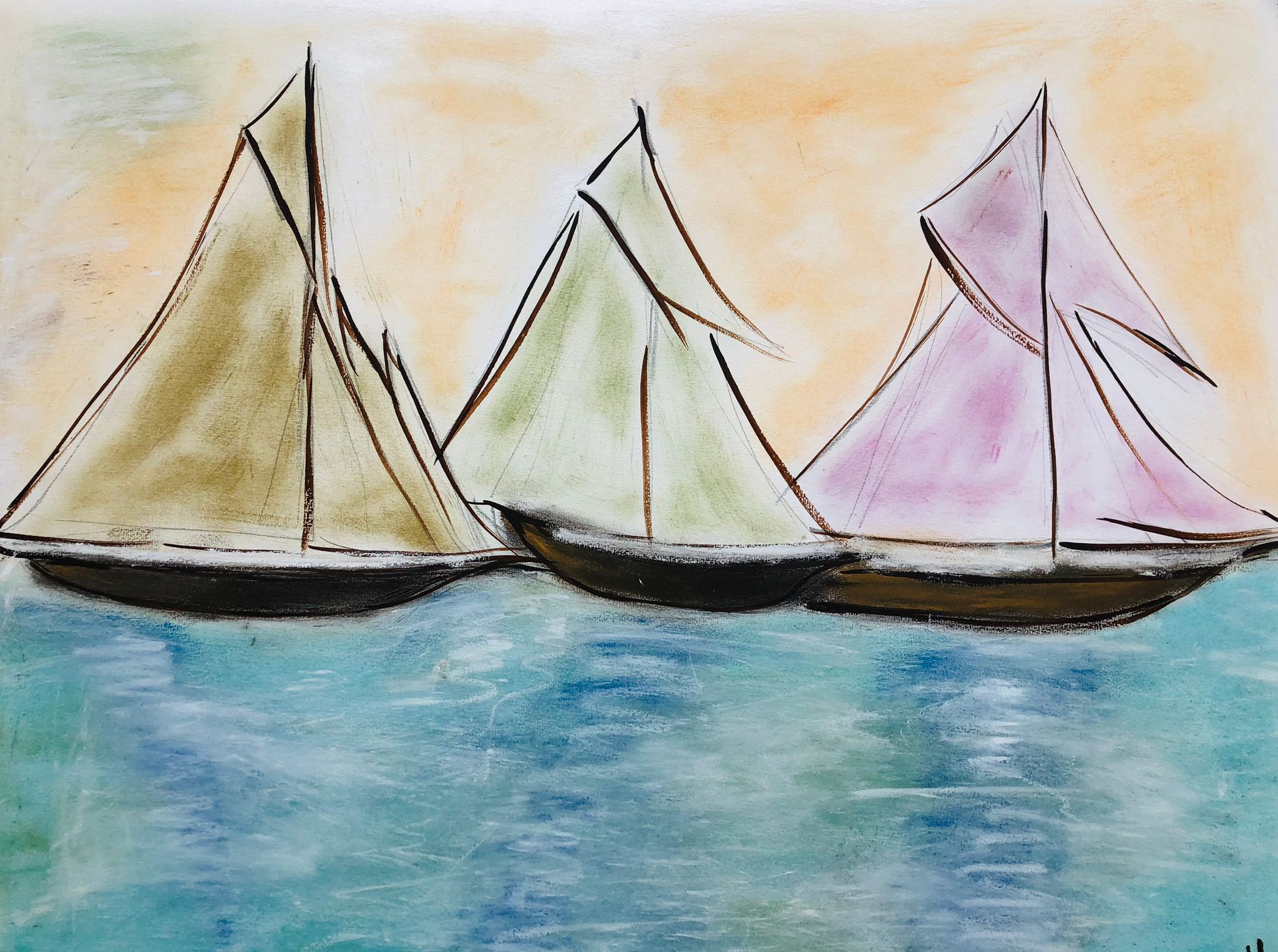 Pinot Noir Rosé Spätlese trocken Mühlhäuser Heiligenstein – Bild gemalt von Andrea Lind