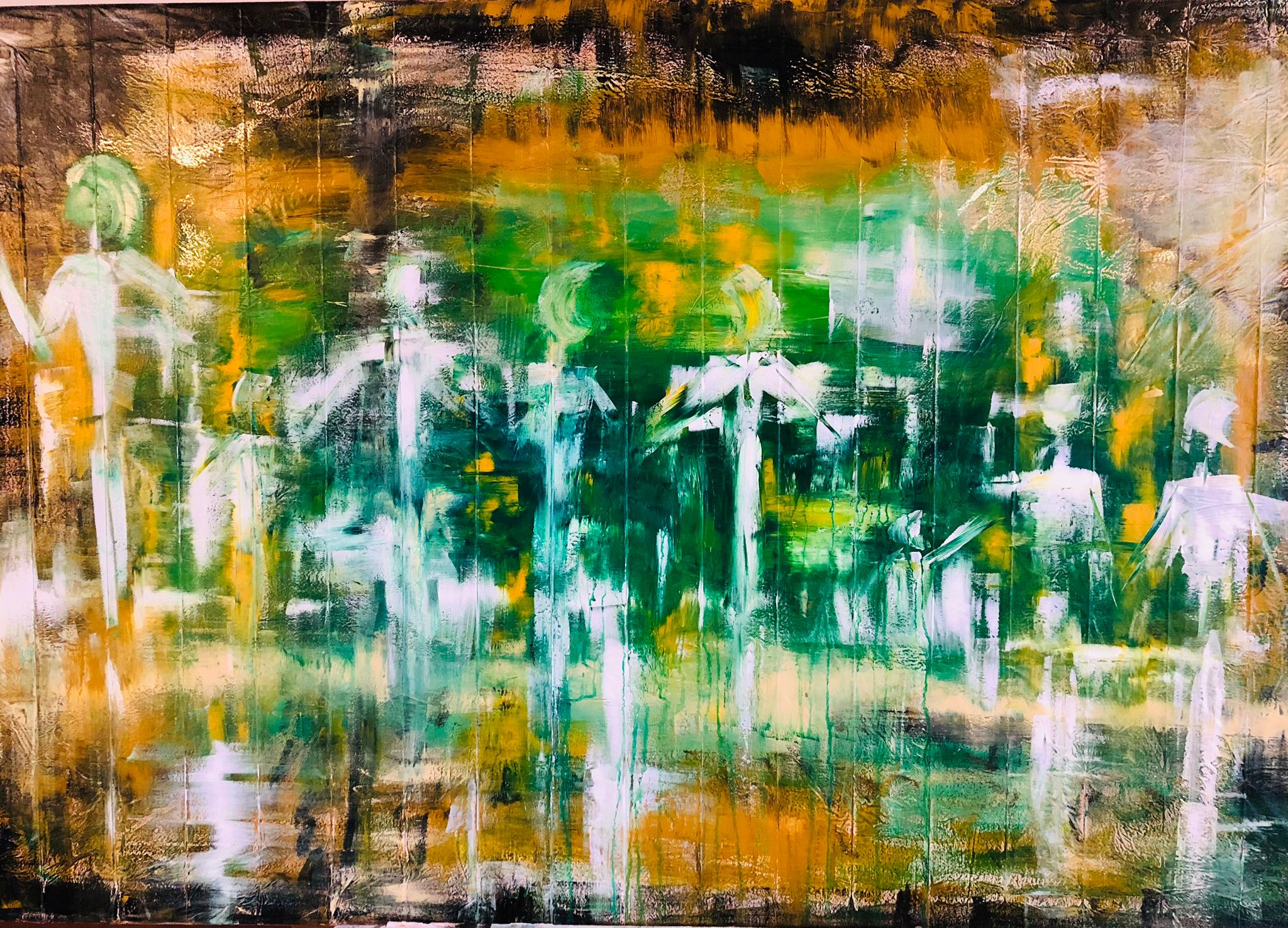 Rivaner Spätlese trocken Malscher Ölbaum – Bild gemalt von Andrea Lind